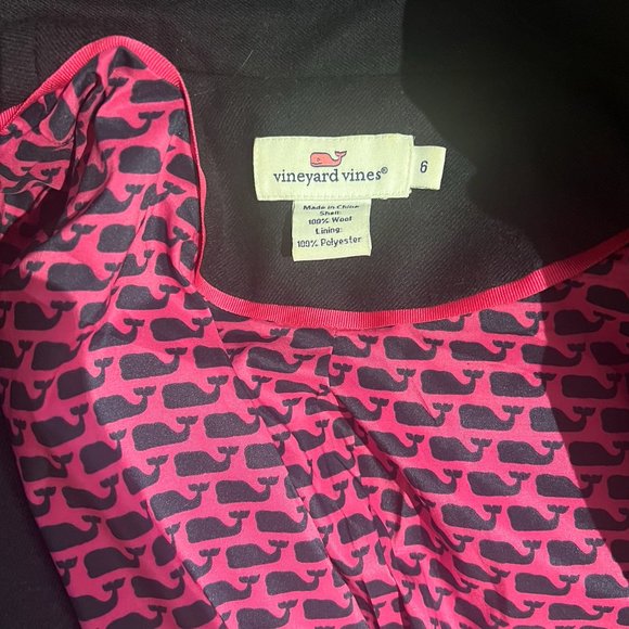 Vineyard Vines Navy Blue Blazer with Pink Trim - Picture 5 of 5